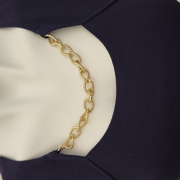 Urban Rose Navy A Line Dress - Picture 8 of 13